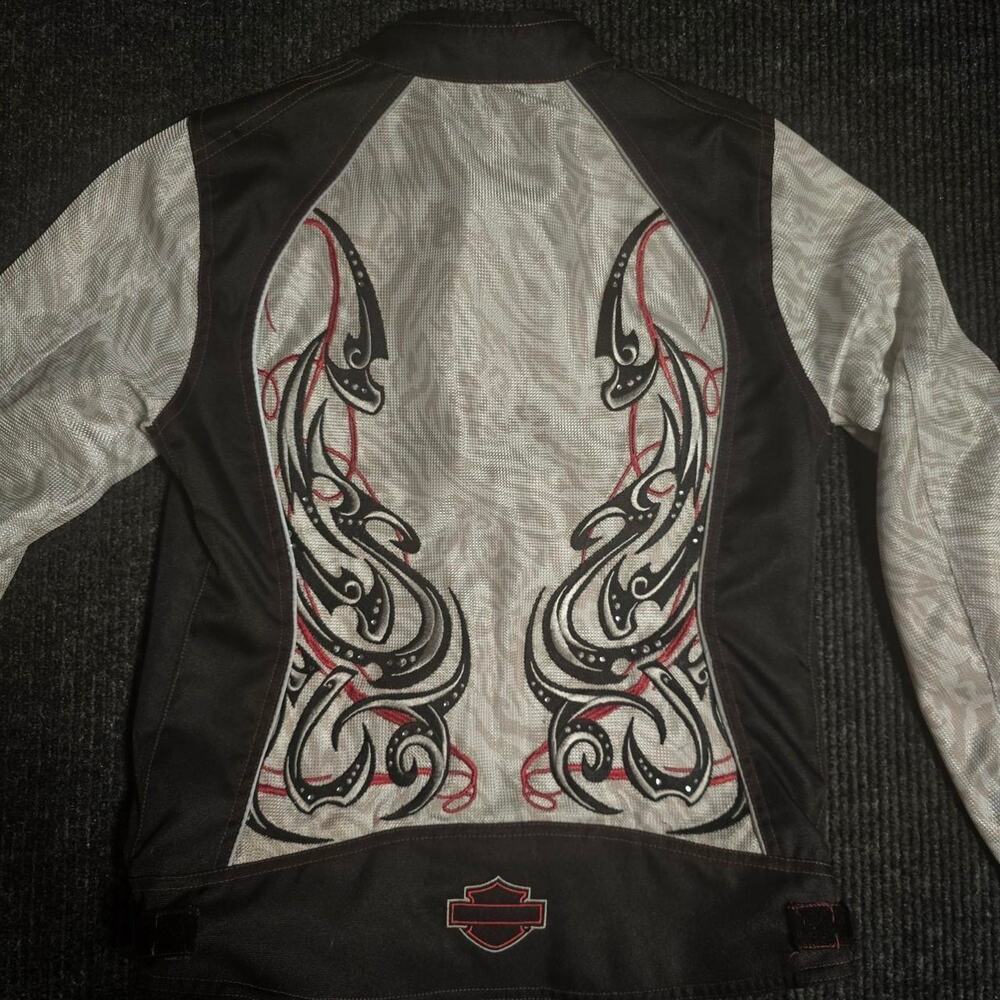 Vintage Womans Harley Davidson Riding Jacket Size Small - Picture 3 of 4